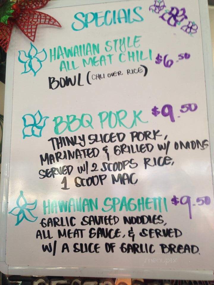 Got Plate Lunch - Benicia, CA menu_pic