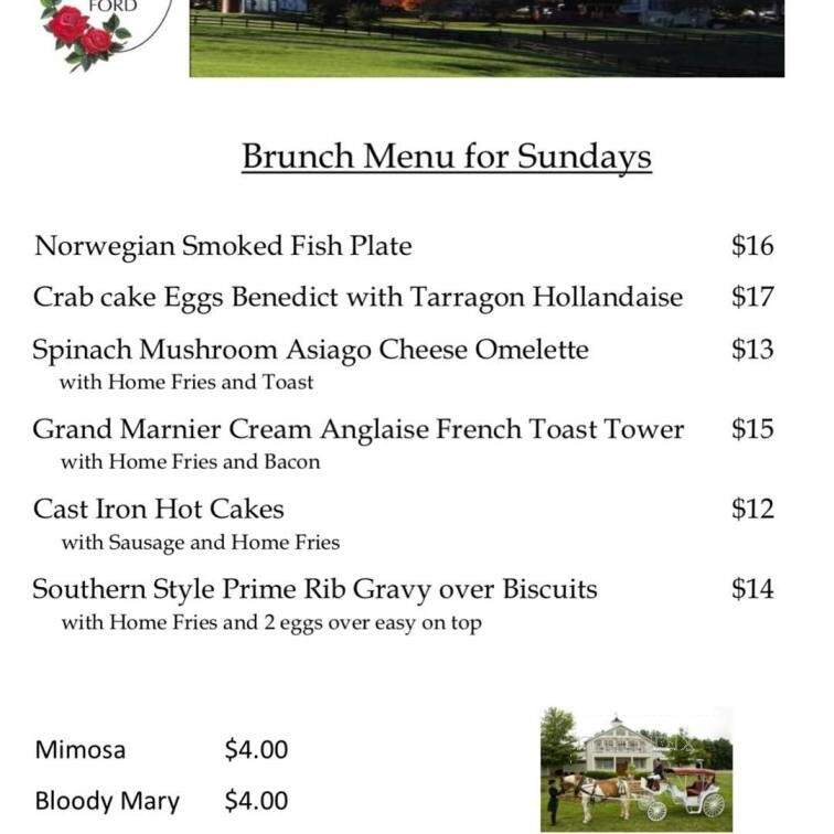 Inn At Kelly's Ford - Remington, VA menu_pic