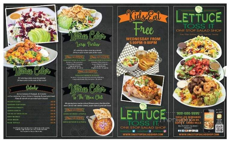 Lettuce Toss It - Chino Hills, CA menu_pic