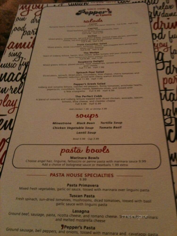 Peppers At Uptown - McAllen, TX menu_pic