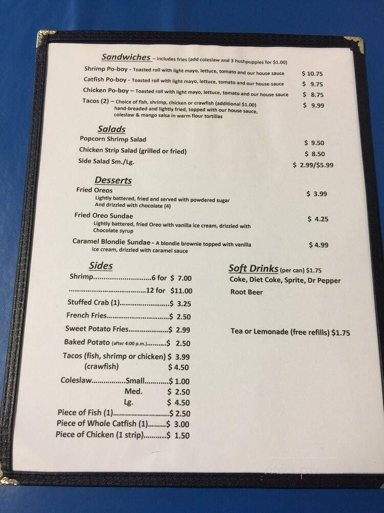 Southern Catch - Simpsonville, SC menu_pic