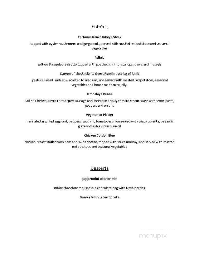 The Farm Bistro - Cortez, CO menu_pic