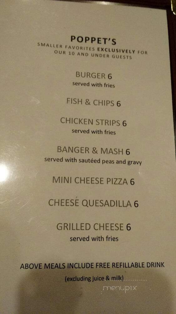 White Horse Pub - Kansas City, MO menu_pic