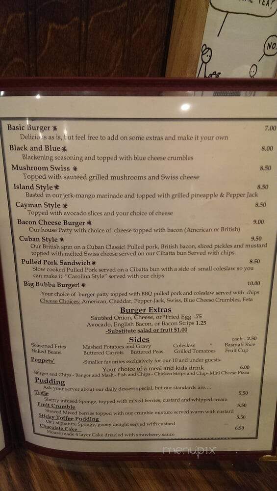 White Horse Pub - Kansas City, MO menu_pic