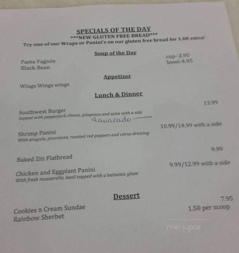 Starving Artist Cafe & Gallery - Franklin Square, NY menu_pic