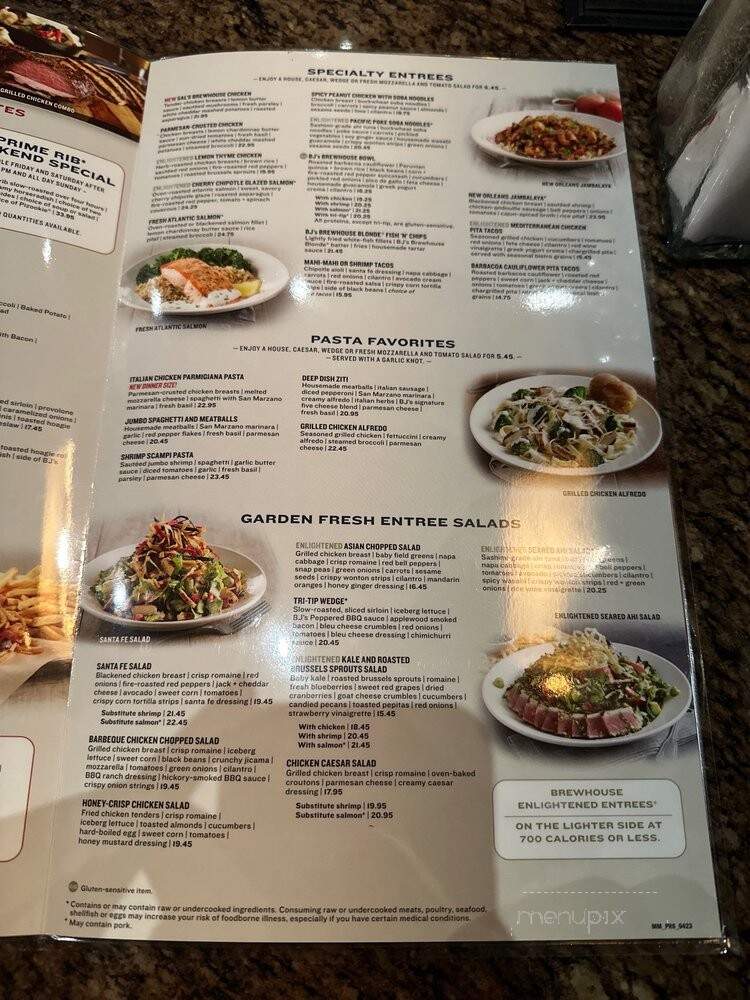 BJ's Restaurant and Brewhouse - Gainesville, VA menu_pic