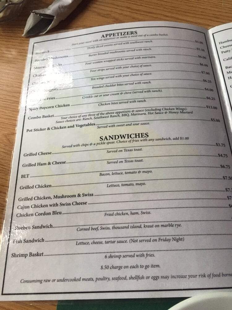 The Hairy Lemon Irish Pub - Richfield, WI menu_pic