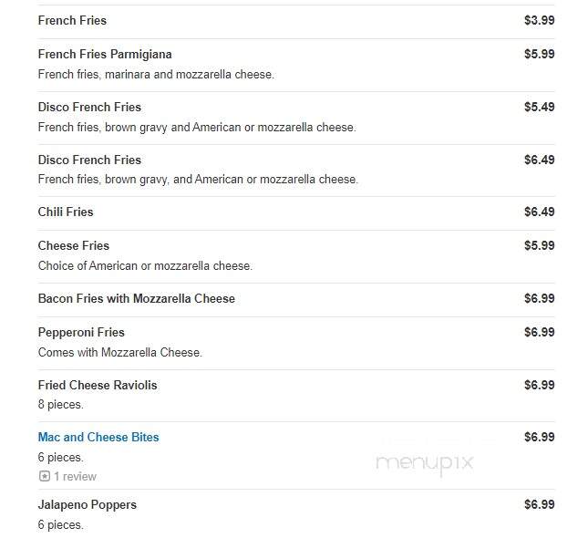 Ferati's Pizza - Butler, NJ menu_pic