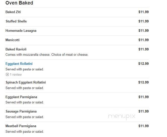 Ferati's Pizza - Butler, NJ menu_pic