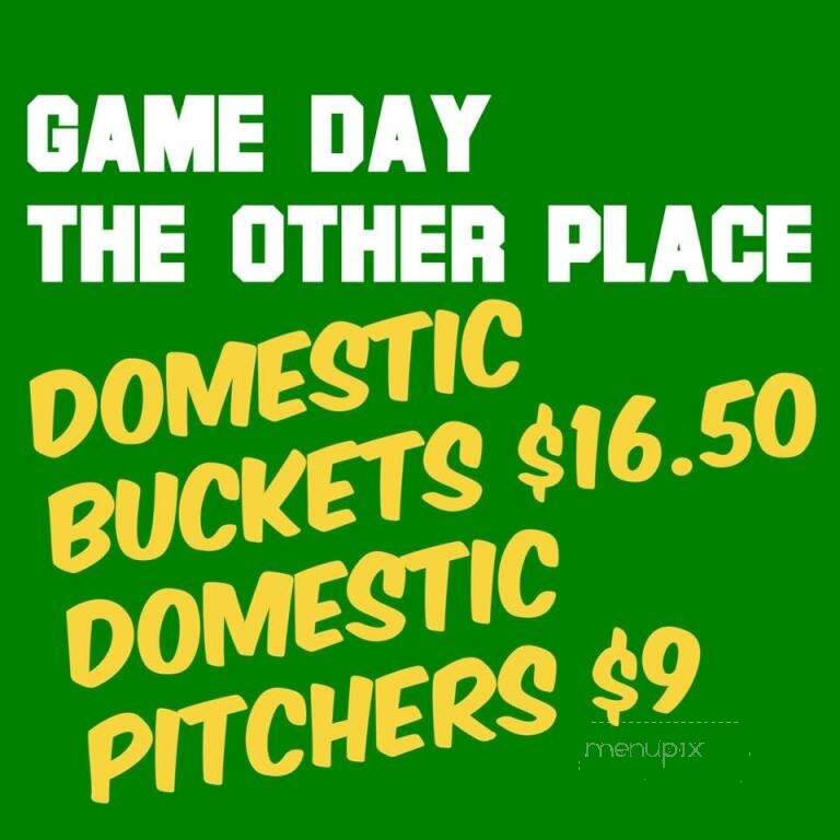 Other Place Sports Bar & Grill - Nashville, TN menu_pic