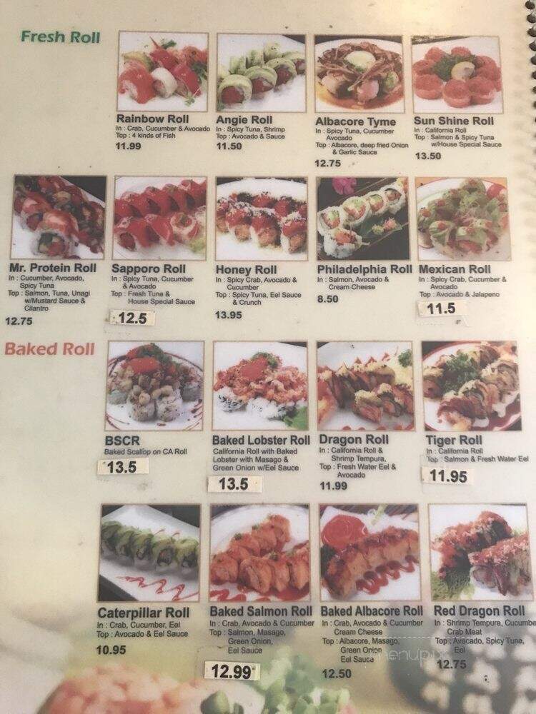 Sushi Tyme - Santa Barbara, CA menu_pic