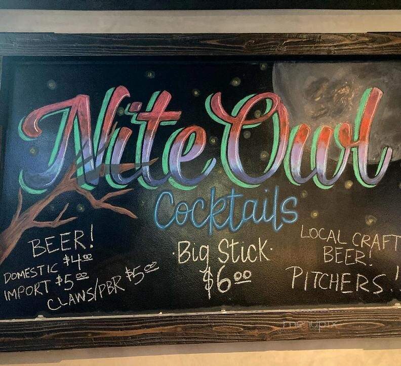 Nite Owl Cocktail Lounge - San Diego, CA menu_pic