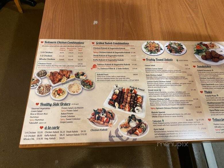 Chicken Maison - Rolling Hills Estates, CA menu_pic