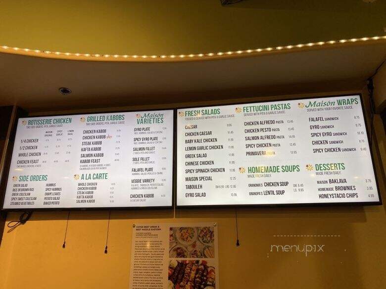 Chicken Maison - Rolling Hills Estates, CA menu_pic