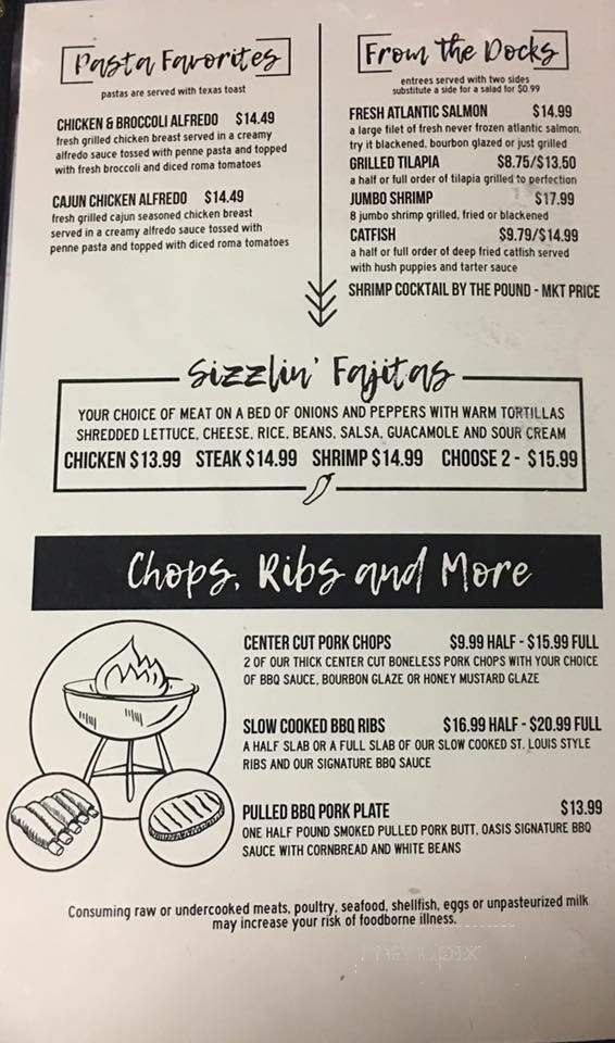 Oasis - Franklin, KY menu_pic