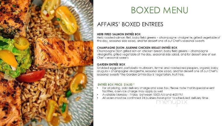 Affairs To Remember Caterers - Atlanta, GA menu_pic