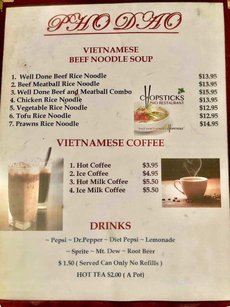 Chopstix - Eatonville, WA menu_pic