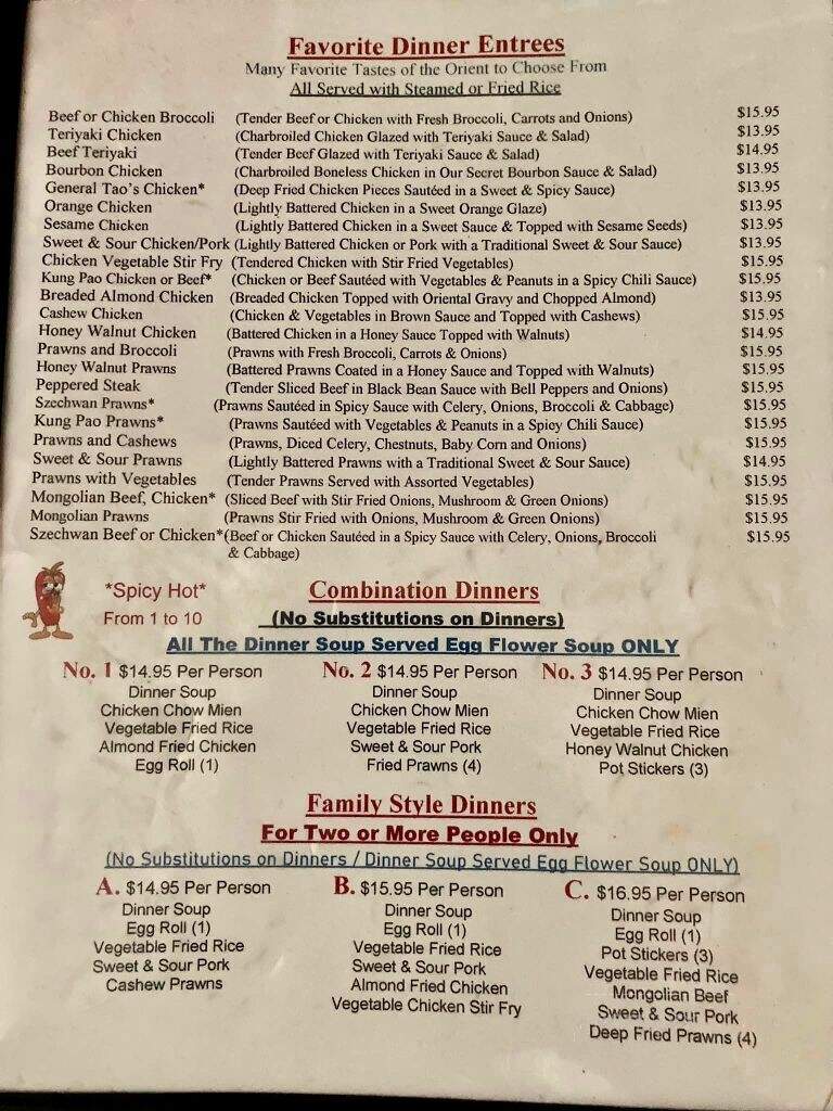 Chopstix - Eatonville, WA menu_pic
