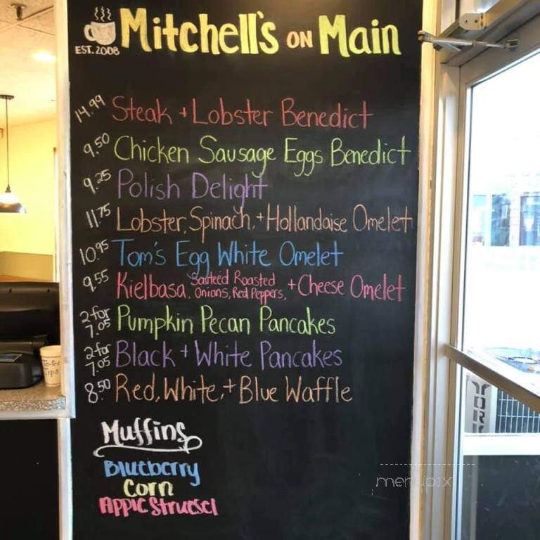 Mitchell's on Main - Cromwell, CT menu_pic