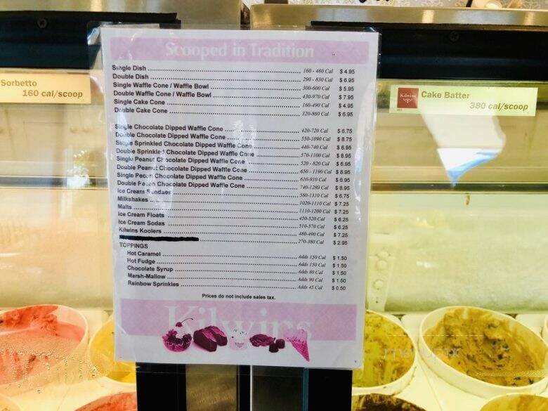 Kilwin's Chocolates & Ice Cream - Celebration, FL menu_pic