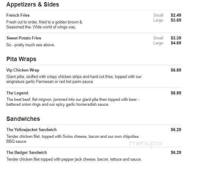Wide World of Wings - Superior, WI menu_pic