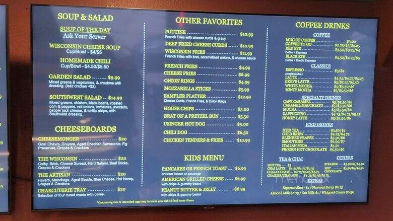 West Allis Cheese and Sausage Shop - West Allis, WI menu_pic