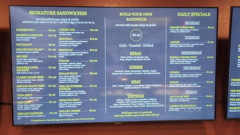 West Allis Cheese and Sausage Shop - West Allis, WI menu_pic