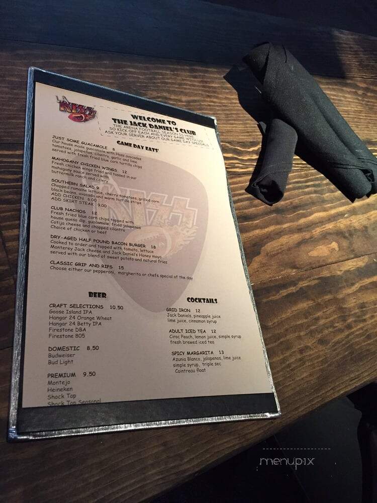 Jack Daniel's Old No. 7 Club - Orange, CA menu_pic