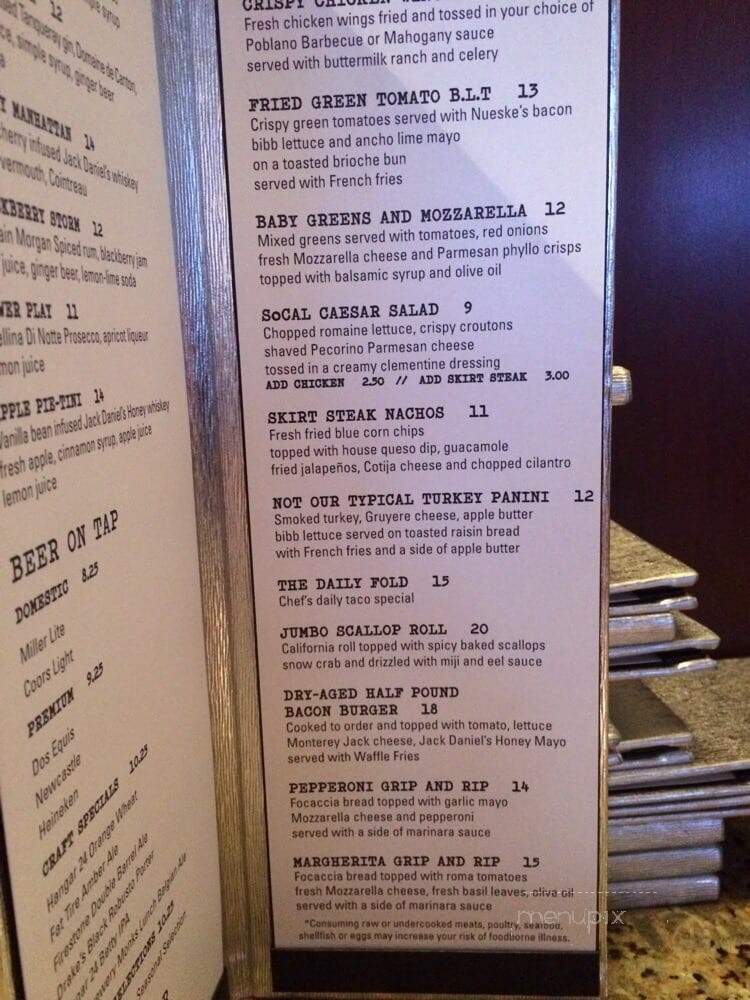 Jack Daniel's Old No. 7 Club - Orange, CA menu_pic