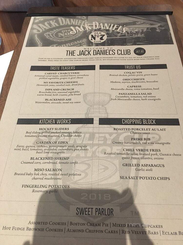 Jack Daniel's Old No. 7 Club - Orange, CA menu_pic