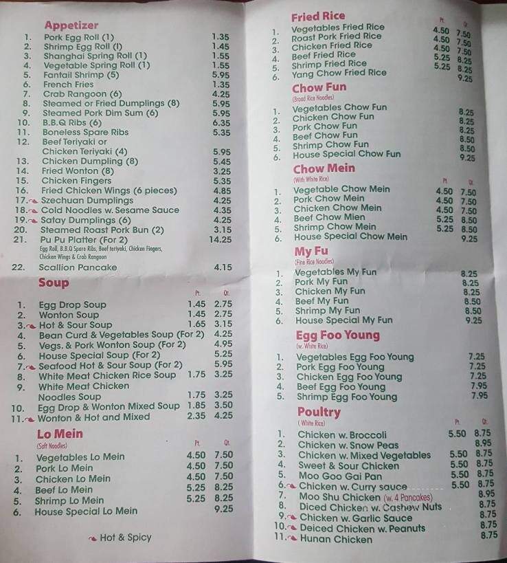Ichiban - South Hadley, MA menu_pic