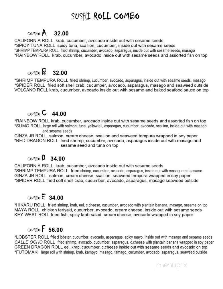 Goma Sushi - Port St Lucie, FL menu_pic