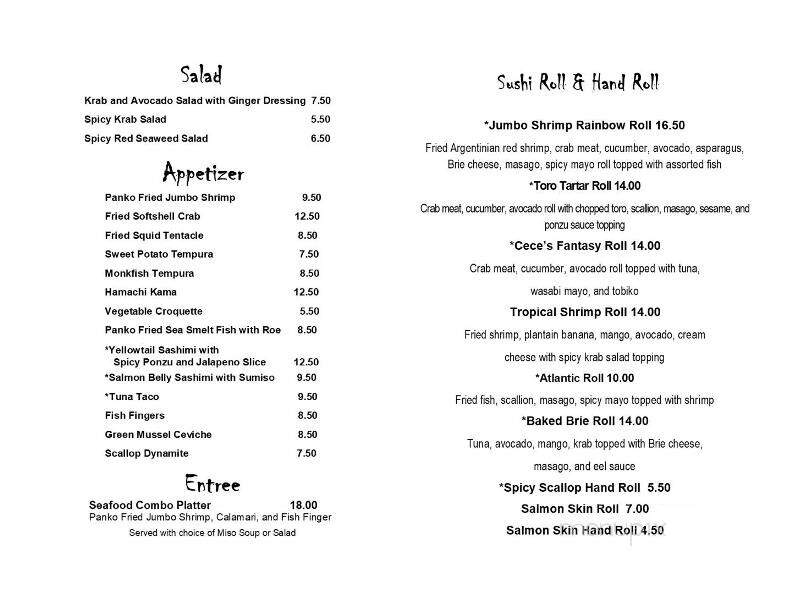 Goma Sushi - Port St Lucie, FL menu_pic