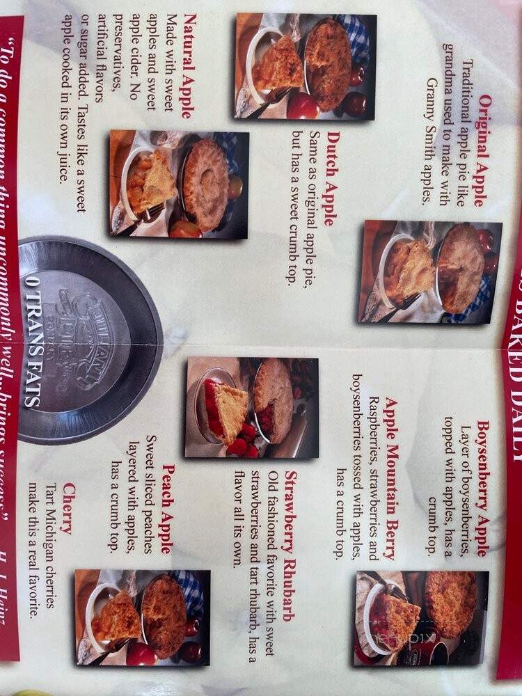 Julian Pie Co - Julian, CA menu_pic