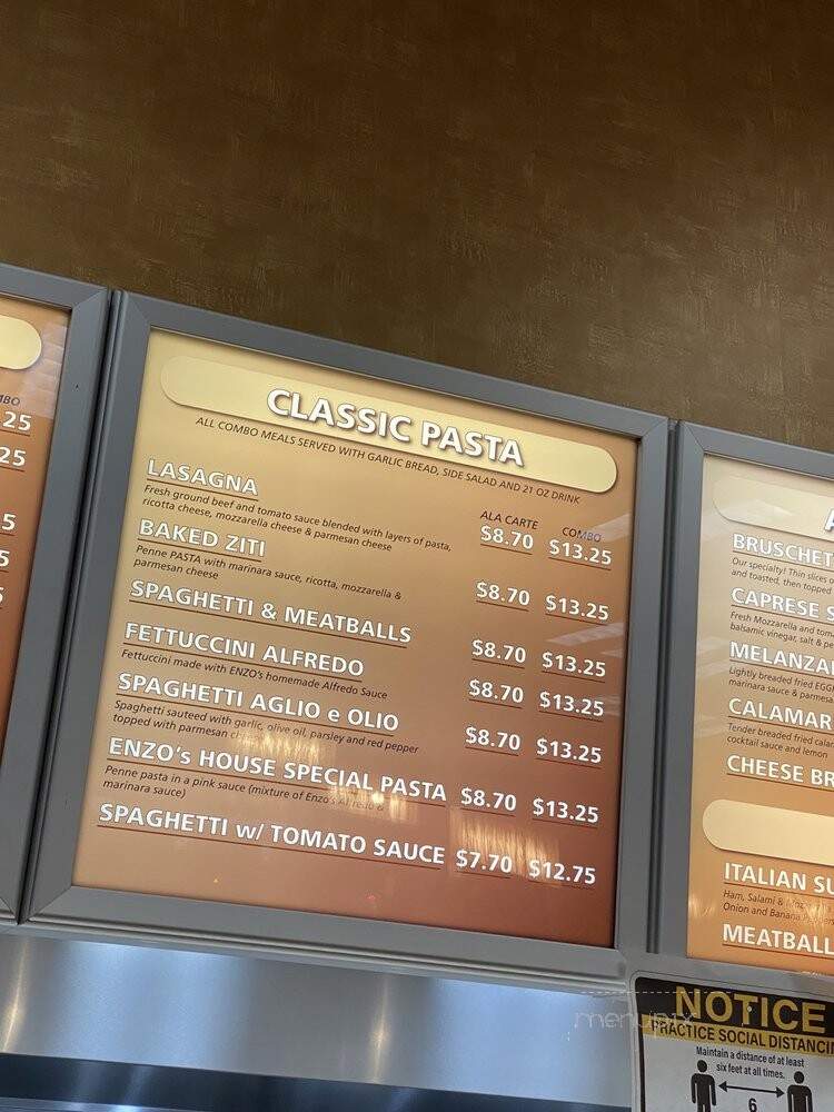 Enzo Pizza - Franklin, IN menu_pic