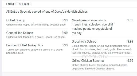 Darcy's Village Pub - Quincy, MA menu_pic