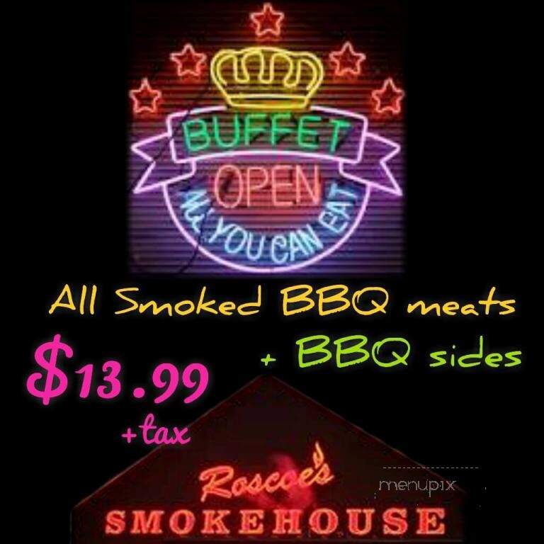 Roscoe's Smokehouse - Burleson, TX menu_pic