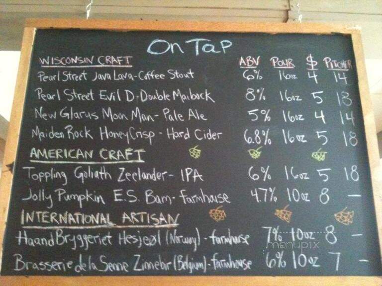 the Root Note - La Crosse, WI menu_pic