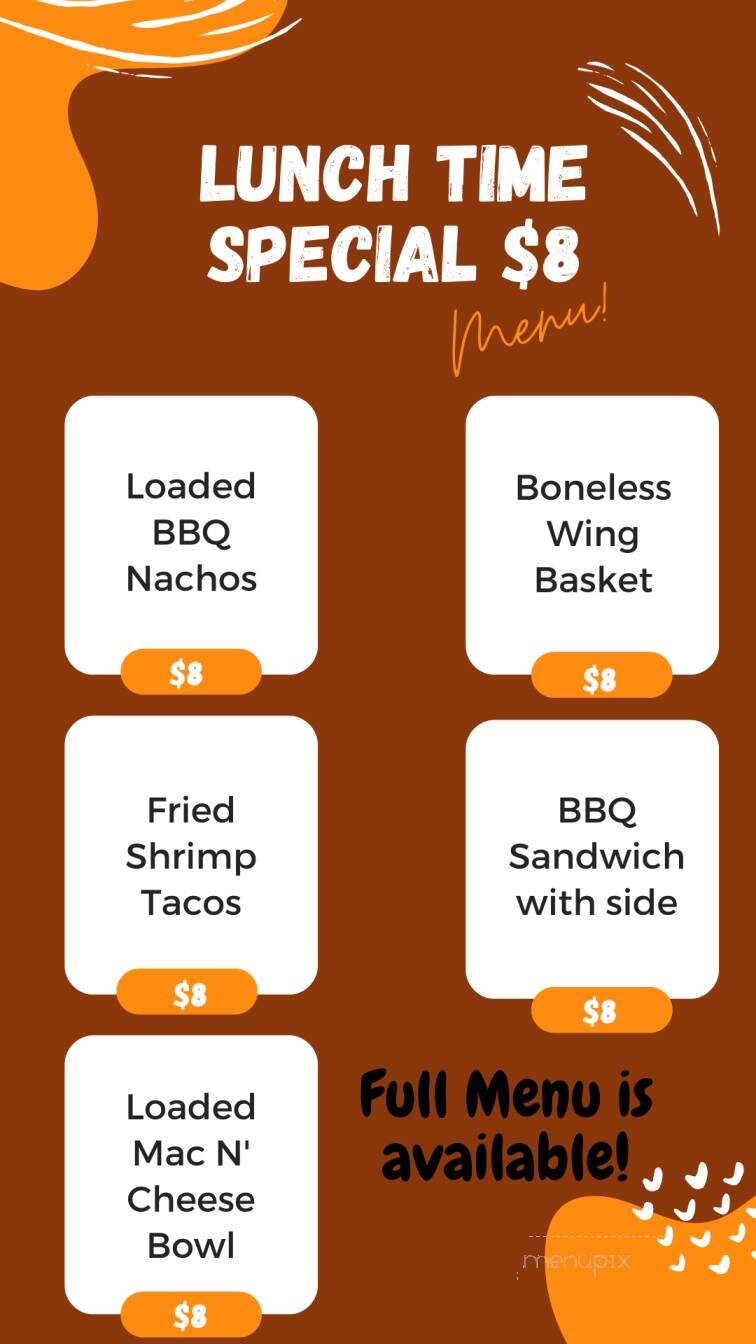 Lazy Pirate sports bar and grill - Carolina Beach, NC menu_pic