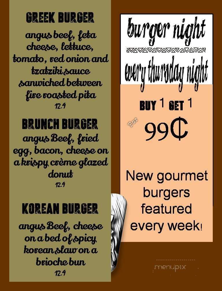 Lazy Pirate sports bar and grill - Carolina Beach, NC menu_pic