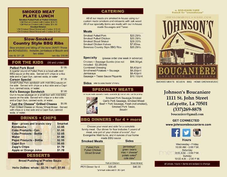 Johnson's Boucaniere - Lafayette, LA