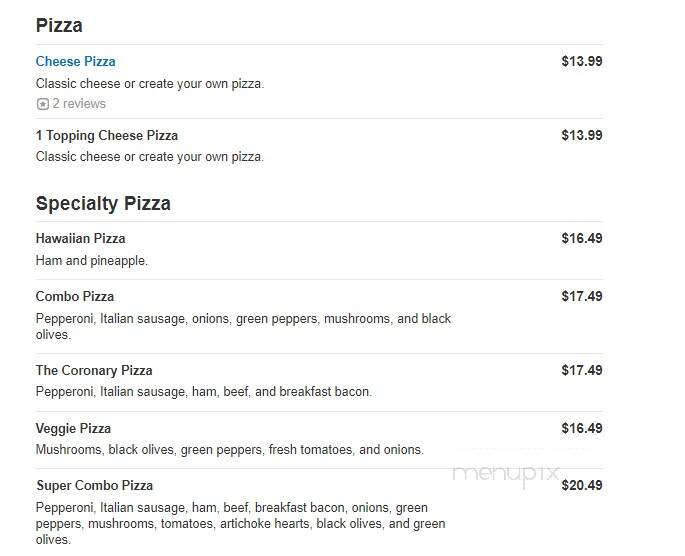 Big Daddy's Pizza - Kearns, UT menu_pic
