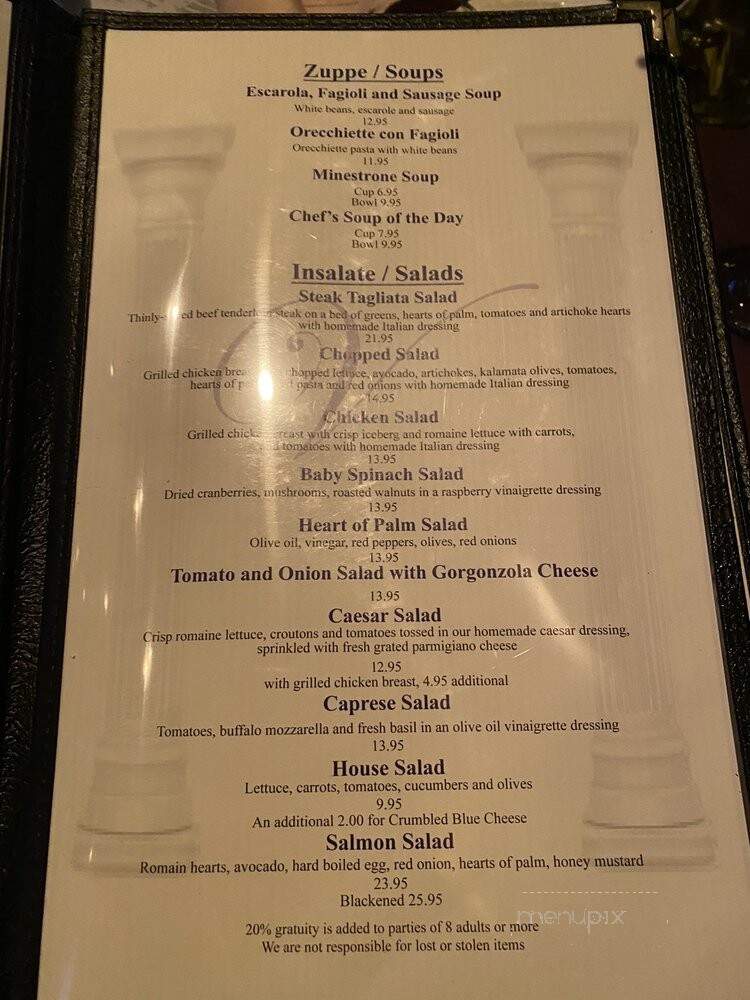 Venuti's Ristorante & Banquets - Addison, IL menu_pic