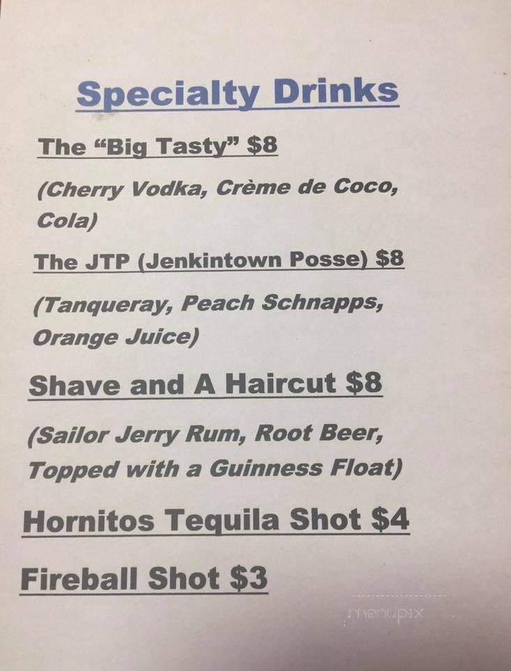 Donkey's Place - Camden, NJ menu_pic