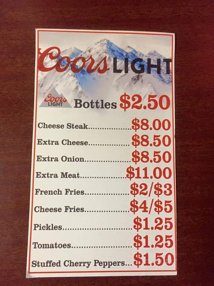 Donkey's Place - Camden, NJ menu_pic