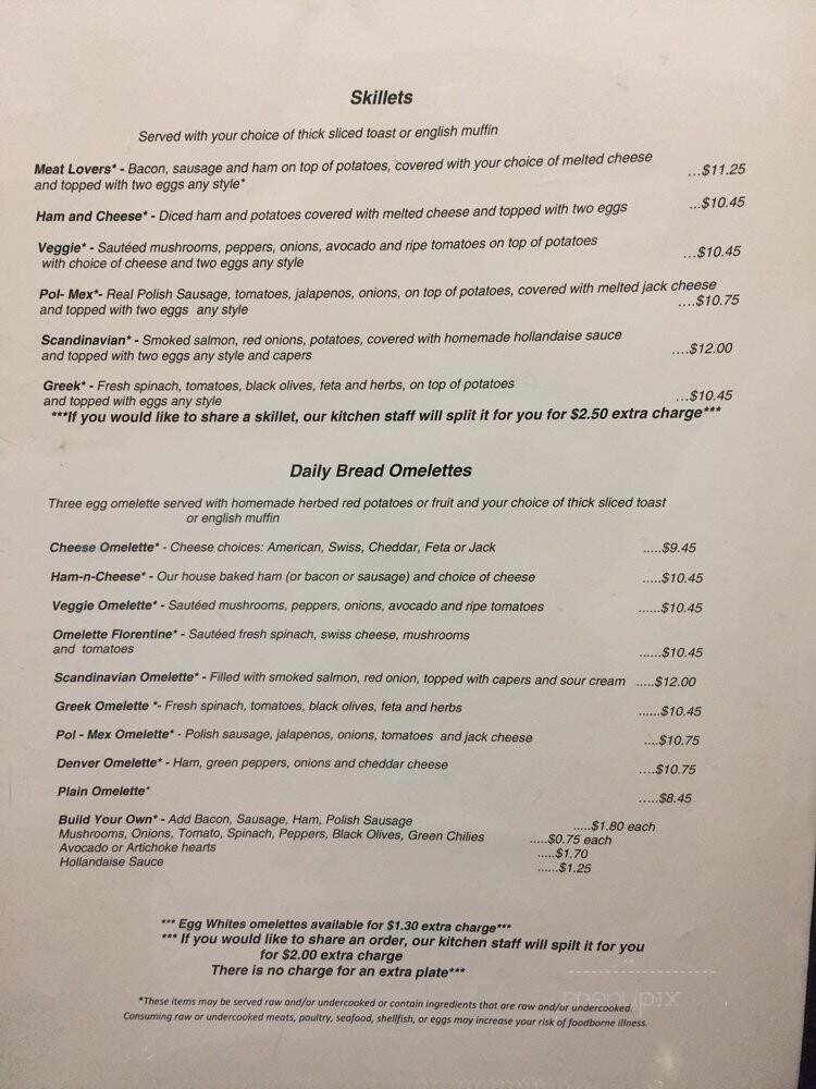 Daily Bread Cafe & Bakery - Glenwood Springs, CO menu_pic