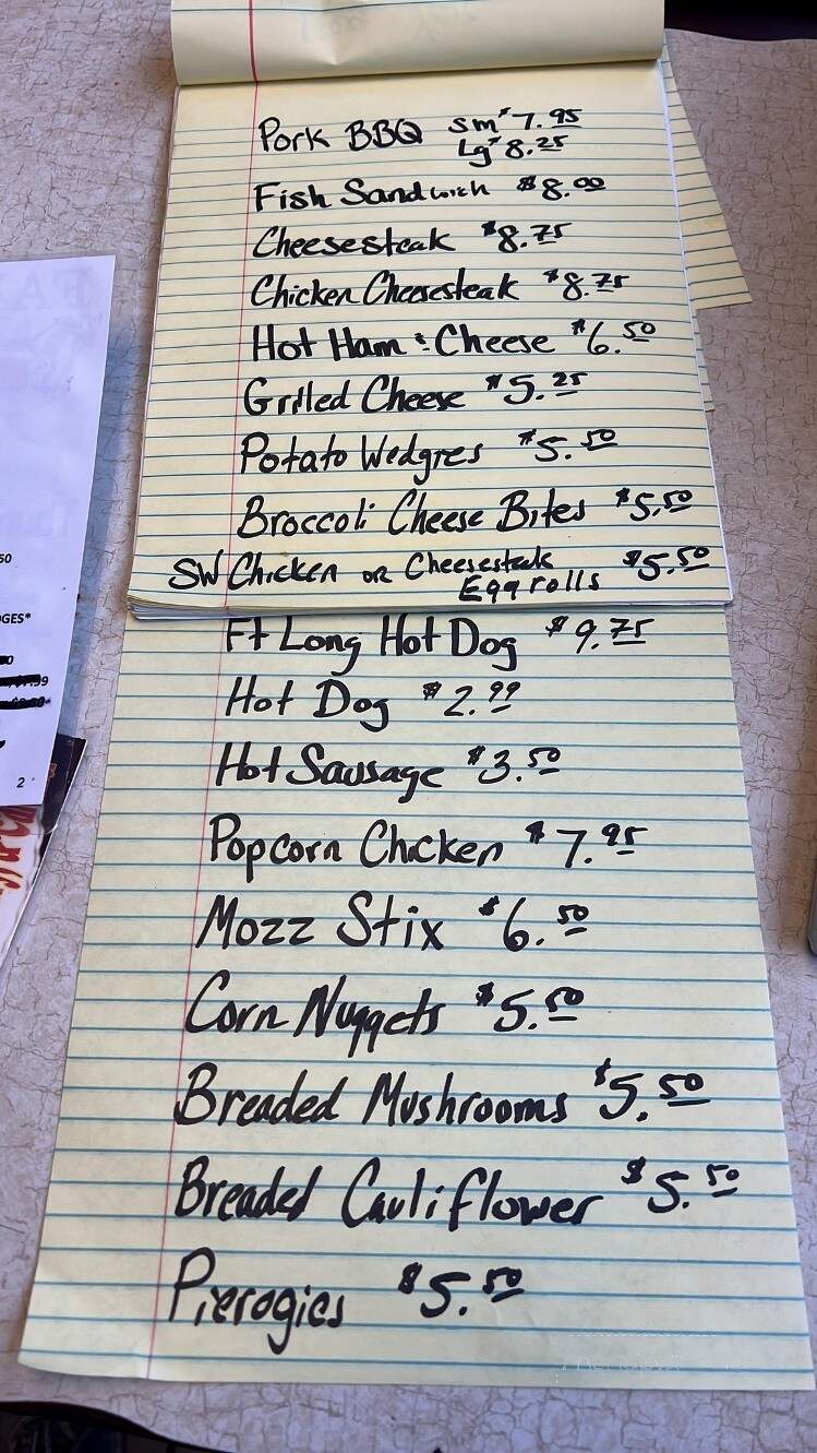 Whistle Stop - Enola, PA menu_pic
