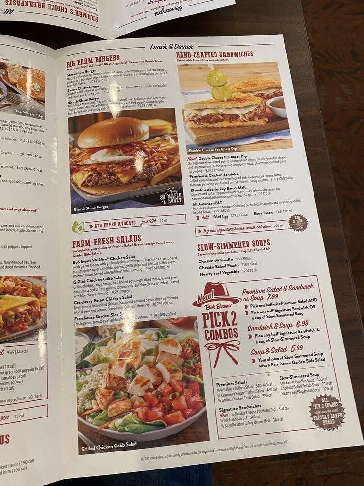 Bob Evans Restaurant - Palm Coast, FL menu_pic
