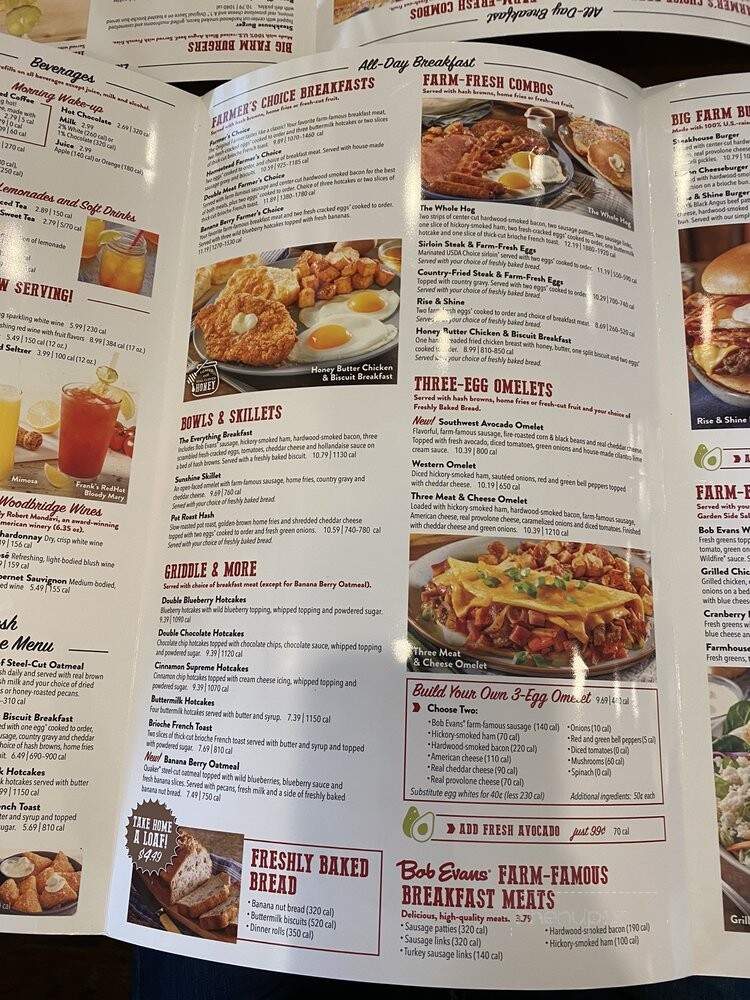 Bob Evans Restaurant - Palm Coast, FL menu_pic