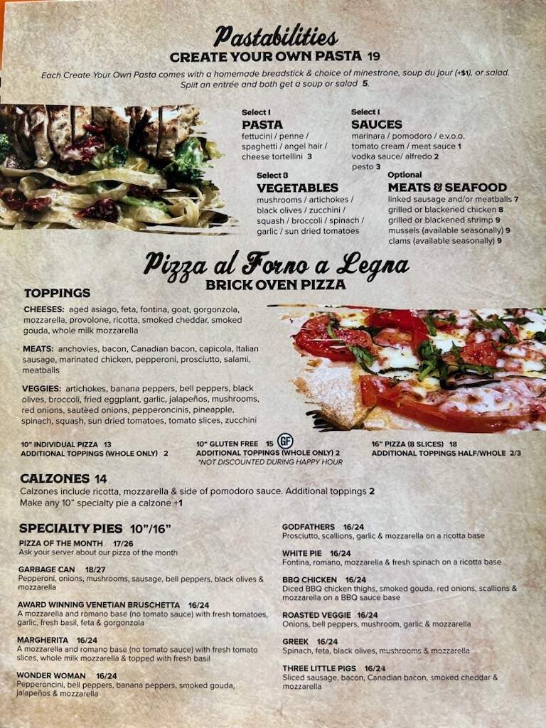 Chianti Room - St Augustine, FL menu_pic